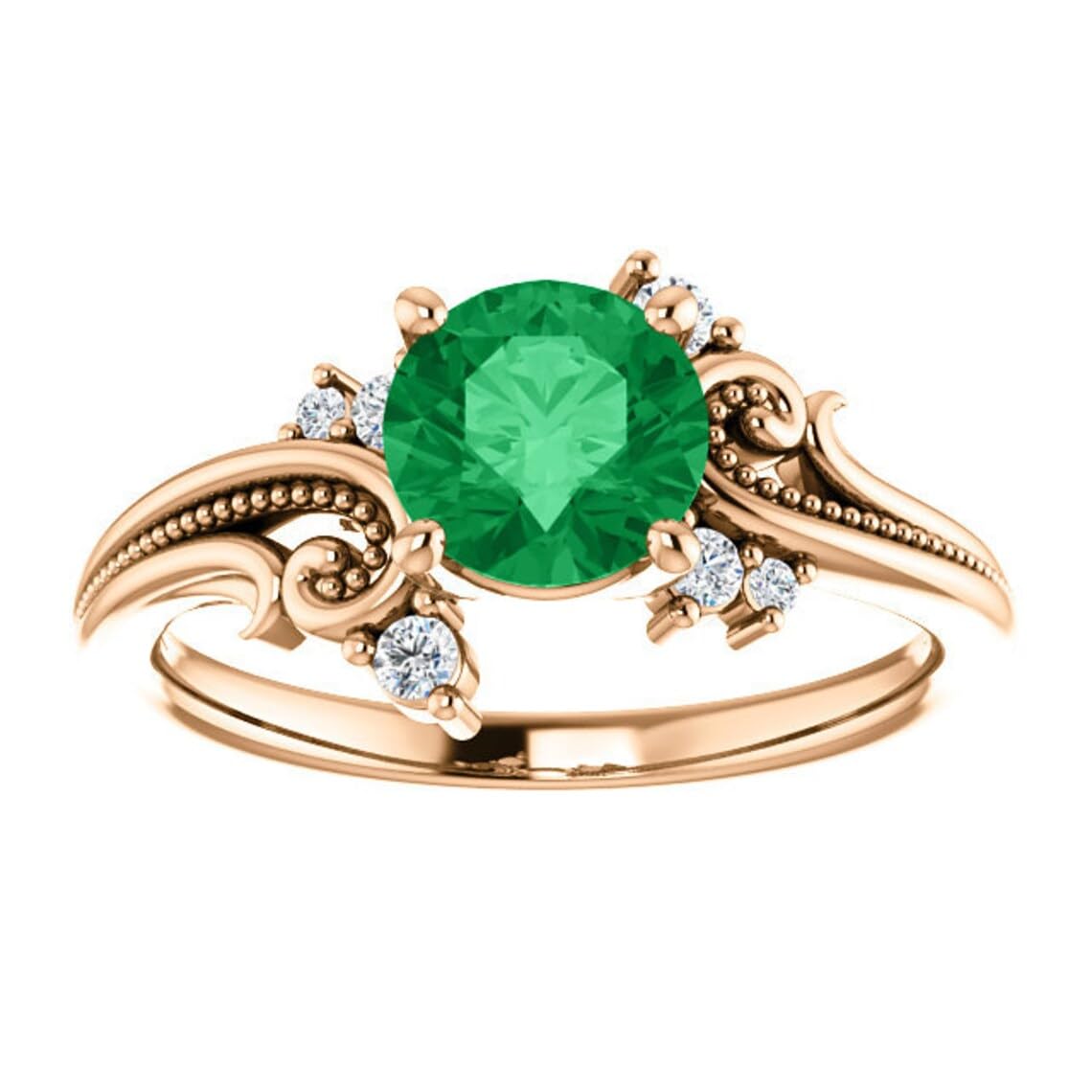 Wedding Rings for Women Moissanite 1.5 Carat Round Cut Engagement Rings for Women Promise Gifts for Her Solitaire Engagement Ring