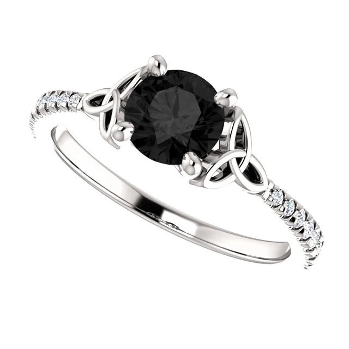 1 CT Round Shape Moissanite Wedding Rings for Women Solitaire Wedding Rings for Women Promise Gifts for Her Antique Rings