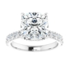 4 Carat Cushion-Cut Moissanite Solitaire Ring in Silver or Gold for Women, Perfect for Engagement, Wedding, or Anniversary, Elegant Gift for Her 4 Carat Cushion-Cut Moissanite Solitaire Ring in Silver or Gold for Women, Perfect for Engagement, Wedding, or Anniversary, Elegant Gift for Her