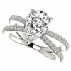 Solitaire Engagement Ring Moissanite Engagement Ring Pear Cut Wedding Ring Promise Gifts for Her Wedding for Women Silver/Solid Gold 1.5 Ct