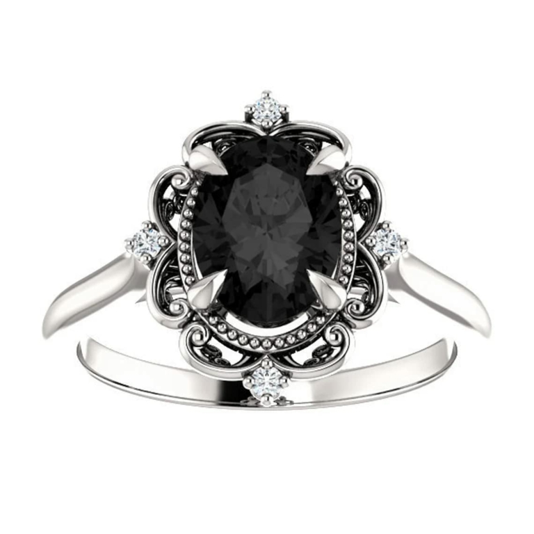 2.5 CT Engagement Rings for Women Milgrain Style Wedding Rings Silver/Solid Gold Halo Rings Promise Gifts for Her Oval Cut Engagement Ring 2.5 CT Engagement Rings for Women Milgrain Style Wedding Rings Silver/Solid Gold Halo Rings Promise Gifts for Her Oval Cut Engagement Ring