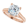 Solitaire Cut Moissanite Rings for Women Cushion Cut Moissanite Promise Gifts for Her 2 Ct Moissanite Engagement Rings for Women