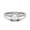 Oval Cut Moissanite Solitaire Ring, 2 CT - Women's Classic Style Engagement and Bridal Wedding Ring, Anniversary Promise Gifts for Her
