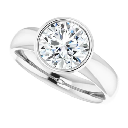 2 CT Round Moissanite Solitaire Ring for Women in Silver or Solid Gold, Engagement and Wedding Band, Gift for Anniversary Promise to Her, Classic Solitaire Design 2 CT Round Moissanite Solitaire Ring for Women in Silver or Solid Gold, Engagement and Wedding Band, Gift for Anniversary Promise to Her, Classic Solitaire Design