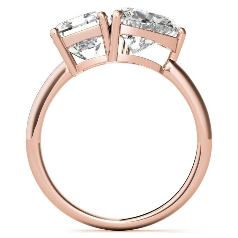 4 TCW Toi Et Moi Engagement Rings for Women Emerald and Heart Cut Wedding Ring for Women Moissanite Promise Gifts for Her Womens Moissanite Silver/Solid Gold Ring 4 TCW Toi Et Moi Engagement Rings for Women Emerald and Heart Cut Wedding Ring for Women Moissanite Promise Gifts for Her Womens Moissanite Silver/Solid Gold Ring
