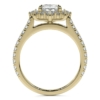 1.5 CT Radiant Shape Halo Engagement Ring Silver/Solid Gold Antique Rings for Women Wedding Rings Promise Gifts for Her Women