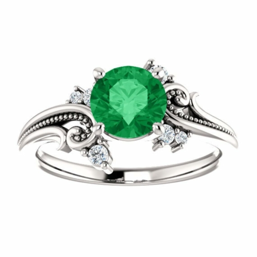 3 CT Solitaire Moissanite Ring Moissanite Round Cut Ring Anniversary Rings Moissanite Promise Gifts for Her Silver/Solid Gold