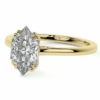 1.5 Ct Moissanite Engagement Rings for Women Moissanite Duchess Marquise Cut Ring Solitaire Promise Gifts For Her Moissanite Ring