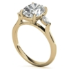 2 CT Moissanite Three Stone Oval Cut Wedding Ring Sets for Her Promise Gifts for Her Engagement Ring Silver/Solid Gold