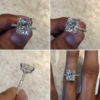 Wedding Ring for Her Silver/Solid Gold Women Hidden Halo Style 5 Ct Radiant Cut Engagement Ring Promise Gifts for Her Moissanite Ring Wedding Ring for Her Silver/Solid Gold Women Hidden Halo Style 5 Ct Radiant Cut Engagement Ring Promise Gifts for Her Moissanite Ring