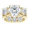 3 CT Round Shape Engagement Ring Set Three Stone Style Rings for Women Moissanite Fashion Rings for Women Promise Gifts for Her Moissanite Ring