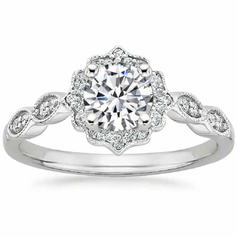 Round Cut Moissanite Solitaire Ring Set for Women - Halo Style Bridal Engagement Ring, Anniversary Wedding Gift for Her, 1.5 CT Round Cut Moissanite Solitaire Ring Set for Women - Halo Style Bridal Engagement Ring, Anniversary Wedding Gift for Her, 1.5 CT