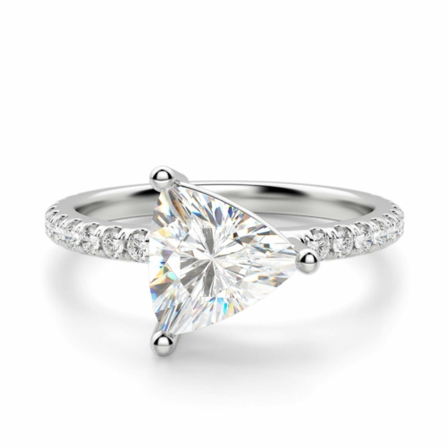 Trillion Cut Moissanite Solitaire Ring for Women, 2 CT - Solitaire Style Engagement and Bridal Wedding Ring, Anniversary Promise Gift for Her Trillion Cut Moissanite Solitaire Ring for Women, 2 CT - Solitaire Style Engagement and Bridal Wedding Ring, Anniversary Promise Gift for Her