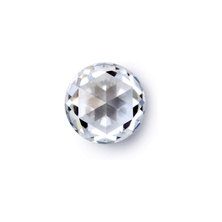 1CT - 100CT Round Rose Cut Loose Moissanite Stone for Engagement Ring, Earring, Pendant Jewelry, Gifts | Colorless Moissanite Loose Diamond