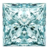 1CT - 100CT Princess Cut Loose Moissanite Stone for Engagement Ring, Earring, Pendant Jewelry, Gifts | Blue Moissanite Loose Diamond