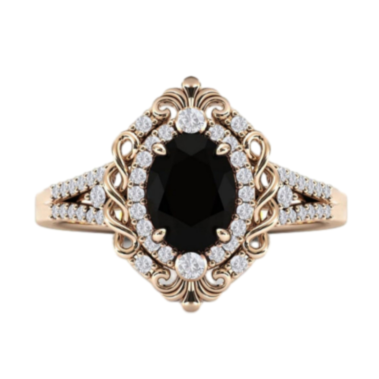Oval Cut Vintage Black Onyx Engagement Ring 1.5 CT Art Deco Black Gemstone Ring Antique Black Onyx Wedding Ring 925 Silver/10K/14K/18K Silver Gold Black Onyx Bridal Ring for Women Oval Cut Vintage Black Onyx Engagement Ring 1.5 CT Art Deco Black Gemstone Ring Antique Black Onyx Wedding Ring 925 Silver/10K/14K/18K Silver Gold Black Onyx Bridal Ring for Women