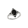 Oval Cut Antique 1 CT Black Onyx Engagement Ring for Women Art Deco Wedding Ring 925 Silver/10K/14K/18K Solid Gold Black Onyx Vintage Anniversary Ring for Women