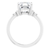 Asscher Cut Moissanite 925 Silver/10K/14K/18K Solid Gold Bridal Ring 2 CT VVS1 Clarity Wedding Ring Engagement Ring for Women
