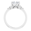 Oval Cut Moissanite Solitaire Engagement Ring, 2 CT Colorless Stone, 925 Silver/10K/14K/18K Solid Gold for Women