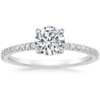 Moissanite Engagement Ring Set 1 CT Round Cut Colorless Stone 925 Silver/10K/14K/18K Solid Gold Band Wedding Bridal Ring