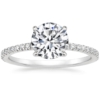 Moissanite Engagement Ring Set | Round Cut Bridal Ring