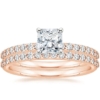 Moissanite Solitaire Ring Set 1.0 Ct Square Radiant Cut 925 Silver/10K/14K/18K Solid Gold Wedding Anniversary Ring