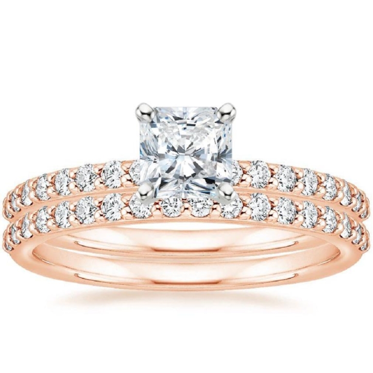 Moissanite Solitaire Ring Set 1.0 Ct Square Radiant Cut 925 Silver/10K/14K/18K Solid Gold Wedding Anniversary Ring Moissanite Solitaire Ring Set 1.0 Ct Square Radiant Cut 925 Silver/10K/14K/18K Solid Gold Wedding Anniversary Ring