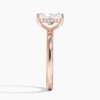 Solitaire Radiant Cut Lab Grown Diamond Hidden Halo Engagement Ring for Women Solitaire Radiant Cut Lab Grown Diamond Hidden Halo Engagement Ring for Women