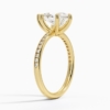 Solitaire Pear Cut Lab Grown Diamond Engagement Ring for Women