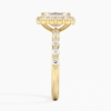 Halo Emerald Cut Lab Grown Diamond Engagement Ring for Women Halo Emerald Cut Lab Grown Diamond Engagement Ring for Women