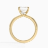 Solitaire Asscher Cut Lab Grown Diamond Engagement Ring for Women Solitaire Asscher Cut Lab Grown Diamond Engagement Ring for Women
