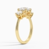 Solitaire Round Cut Lab Grown Diamond Three Stone Engagement Ring for Women Solitaire Round Cut Lab Grown Diamond Three Stone Engagement Ring for Women