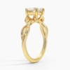Solitaire Heart Cut Lab Grown Diamond Split Shank Engagement Ring for Women