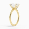 Solitaire Emerald Cut Lab Grown Diamond Engagement Ring for Women