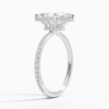 Solitaire Marquise Cut Lab Grown Diamond Hidden Halo Engagement Ring for Women Solitaire Marquise Cut Lab Grown Diamond Hidden Halo Engagement Ring for Women