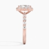 Halo Radiant Cut Lab Grown Diamond Engagement Ring for Women