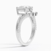 Solitaire Pear Cut Lab Grown Diamond Engagement Ring for Women