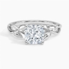 Solitaire Cushion Cut Lab Grown Diamond Split Shank Engagement Ring for Women Solitaire Cushion Cut Lab Grown Diamond Split Shank Engagement Ring for Women