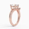 Solitaire Cushion Cut Lab Grown Diamond Engagement Ring for Women