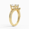 Solitaire Cushion Cut Lab Grown Diamond Engagement Ring for Women