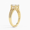 Solitaire Asscher Cut Lab Grown Diamond Engagement Ring for Women