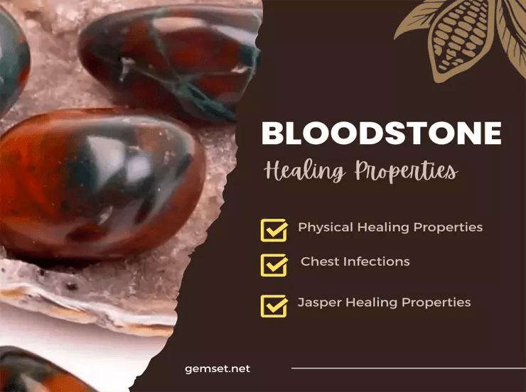 Secrets of Bloodstone Heliotrope Gemstone Gemset
