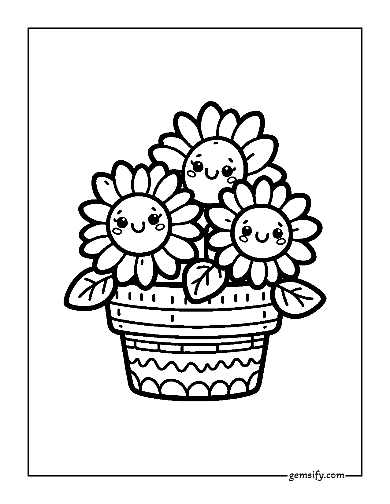 22 Cute Flower Coloring Pages for Preschoolers Free Printables!
