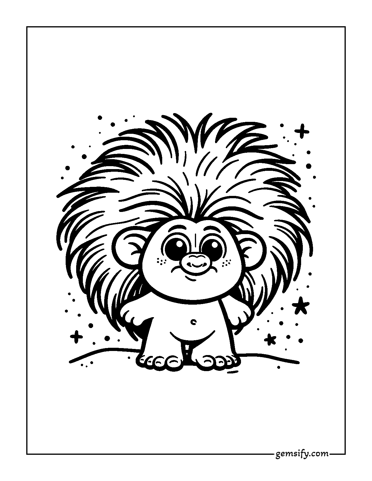 26 Charming and Cute Trolls Coloring Pages Free PDF Printables