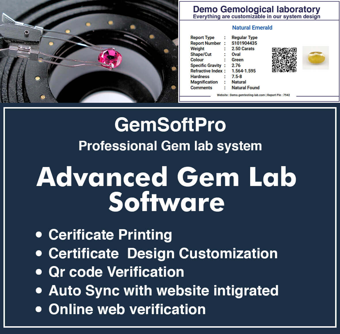 Gemsoftpro Gem Testing Lab software