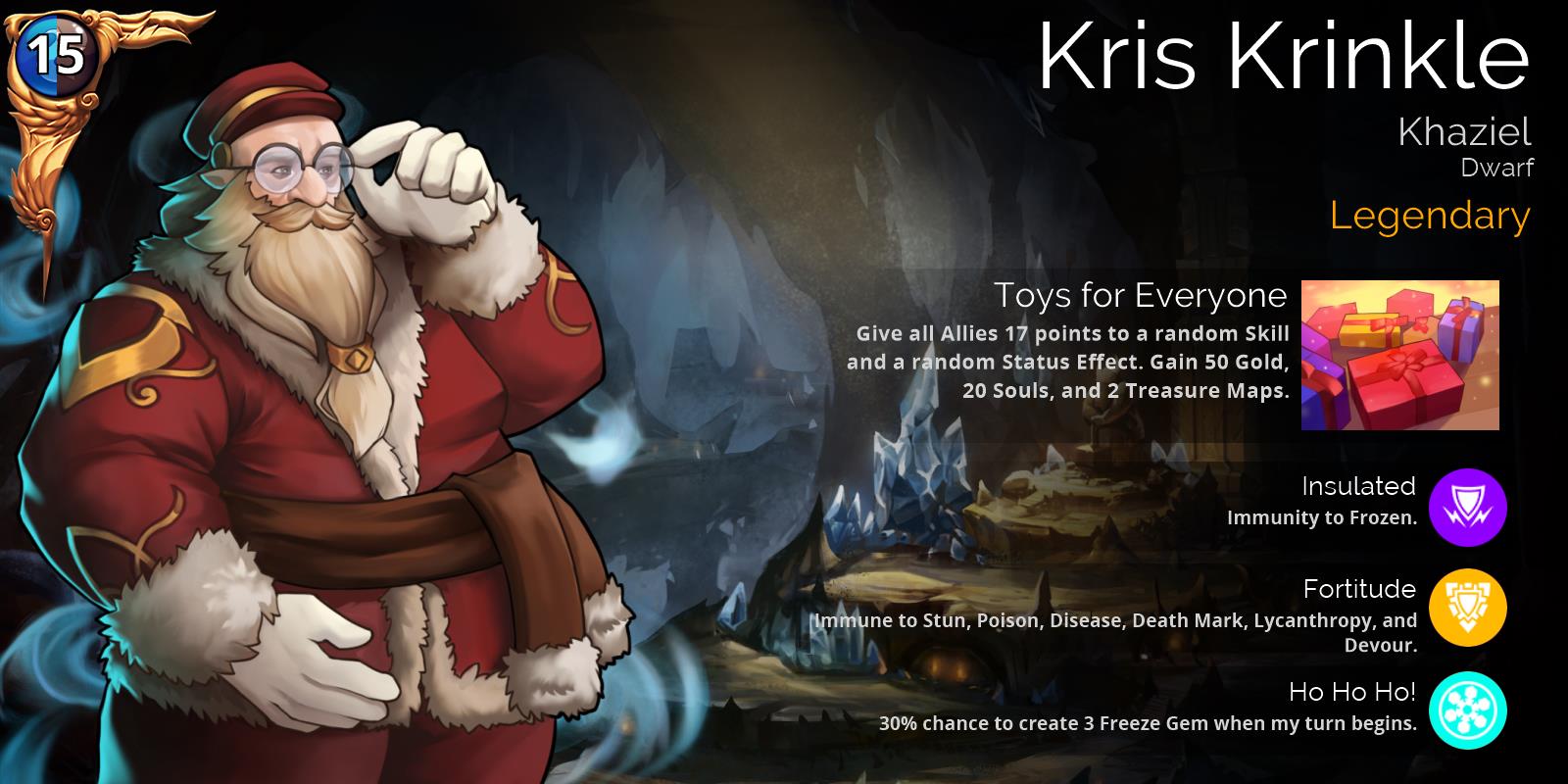 Now in Chests Kris Krinkle Gems of War