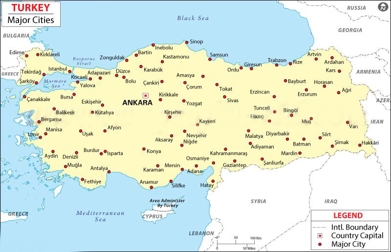 Turkey Map Detailed Maps of Republic of Turkey