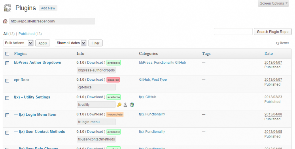 AutoHosted How to use Plugin Repo
