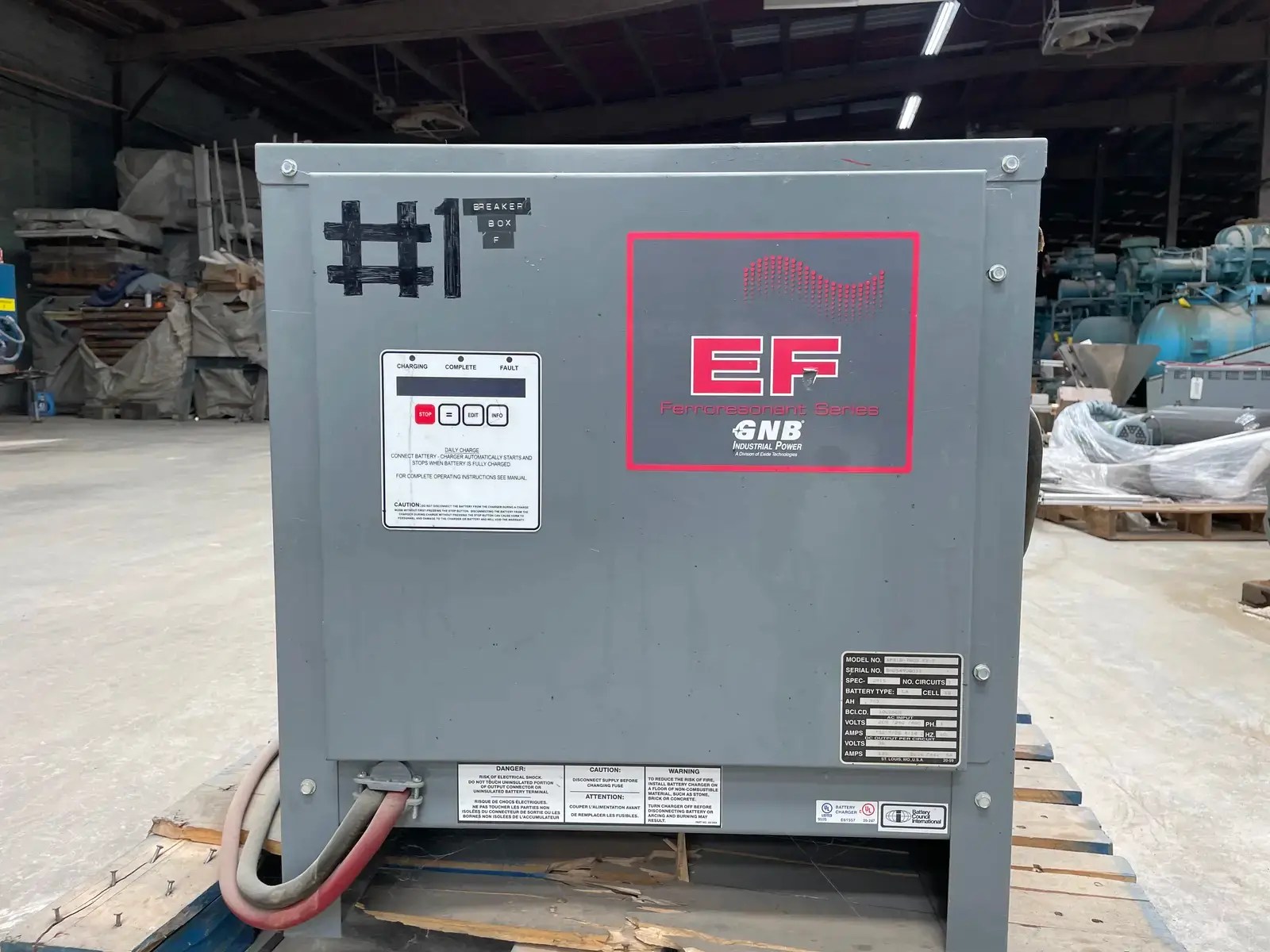 GNB Industrial Power XPT18750B EXF Battery Forklift Charger