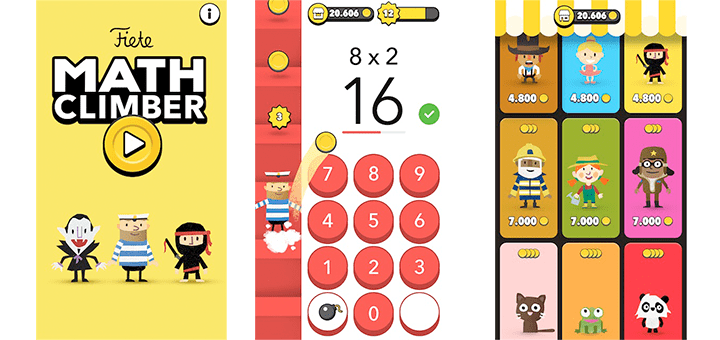 Practicando cálculo mental con Fiete Math Climber Generación Apps